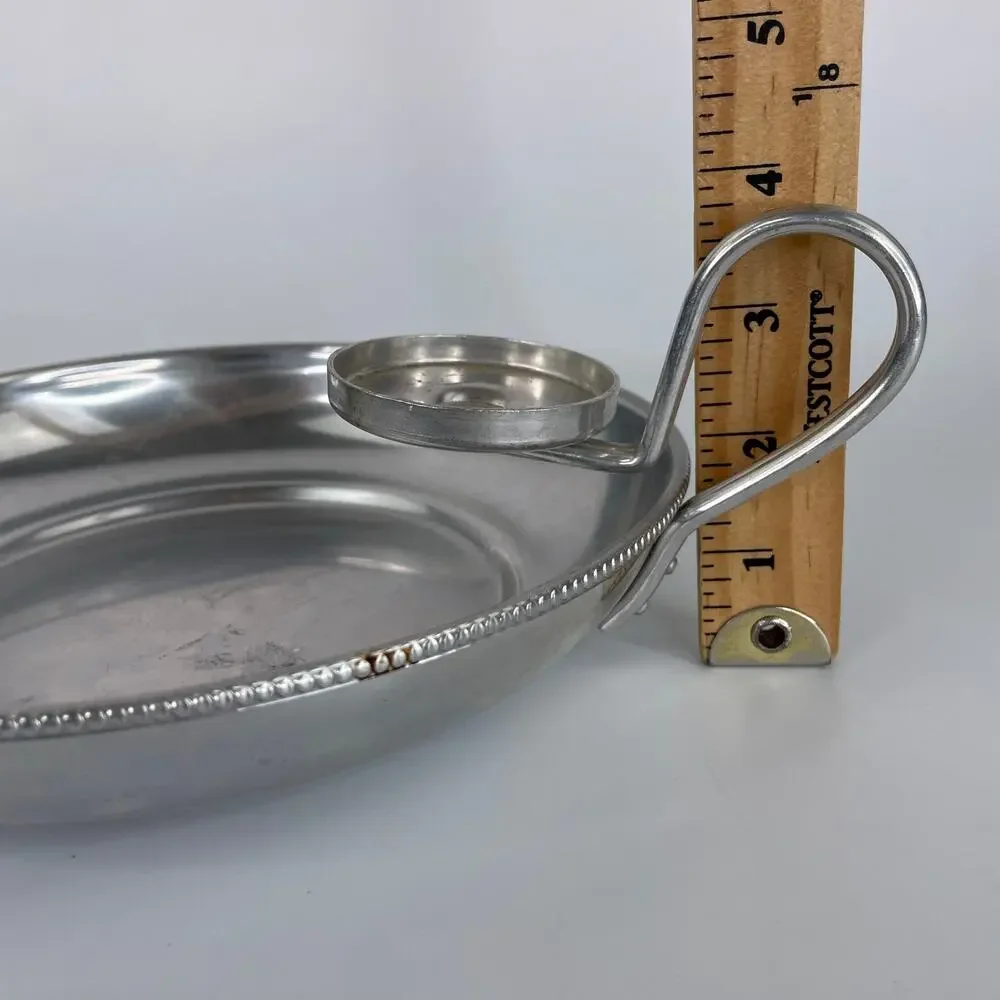 Vintage BW Buenilum Aluminum Serving Tray Bowl Chip and Dip